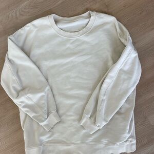 lululemon athletica Cream Crewneck Sweatshirt